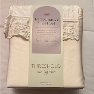 Threshold Ivory Sateen Sheet Set
